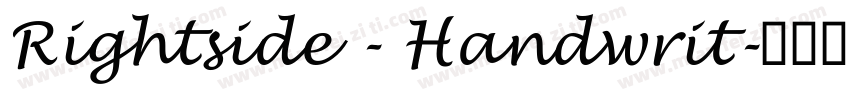Rightside - Handwrit字体转换